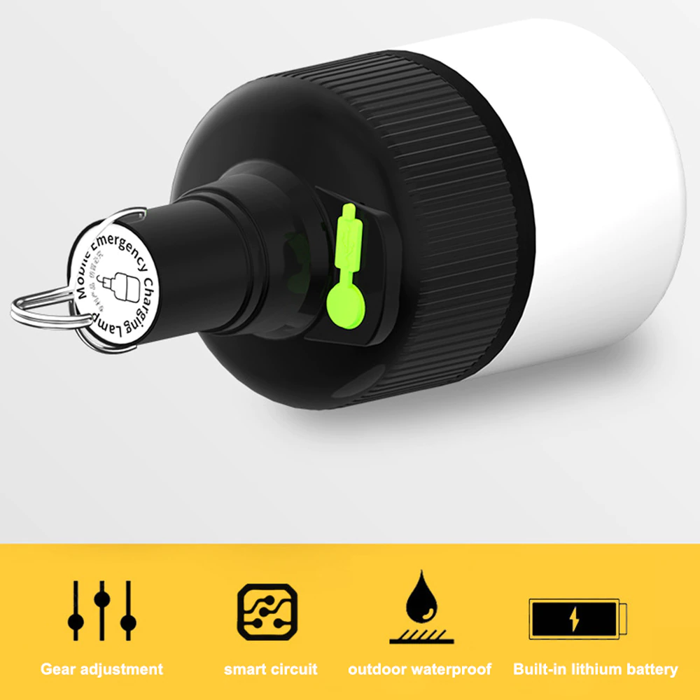 Cheap Goat Tents Super Bright Outdoor Bulb Portable BBQ Camping Lights USB Rechargeable Lantern LED Emergency Tent Lamp for Patio Porch Garden   